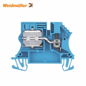 魏德米勒 中性导线开关型接线端子,汇流排联接,2.5mm,400V,24A,蓝色；WNT 2.5 10X3