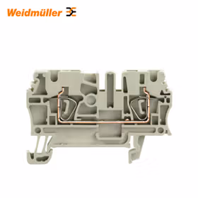 魏德米勒 直通型接线端子,弹片联接,2.5mm,800V,24A,灰色；ZDU 2.5 GR