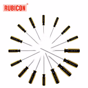 罗宾汉(RUBICON) 黄黑彩条一字形螺丝批6X200mm；907-8"(-)