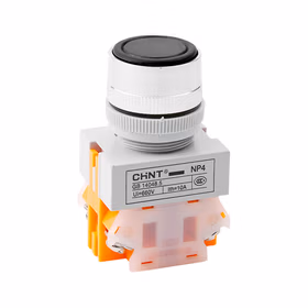 正泰 不带灯按钮；NP4-01BN 黑