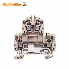 魏德米勒 双层端子,螺钉联接,4mm,800V,32A,深褐；WDK 4N DU-PE