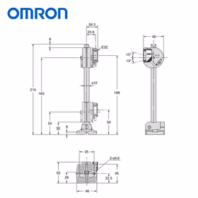 欧姆龙 光电传感器附件,安装支架；E39-L93FH