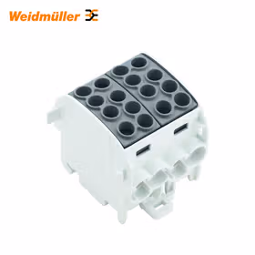 魏德米勒 W系列,接线板,额定横截面:螺钉联接,TS35；WPD 202 4x35/4x25 BK
