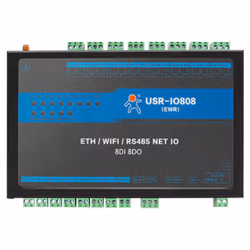 有人(LonHand) RS485网络8路IO继电器远程开关控制modbus IO808 以太网/Wi-Fi网络 USR-IO808-EWR V2