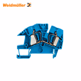 魏德米勒 Z系列,多层安装端子,直通型接线端子,额定横截面:6mm,弹片联接,蓝色,直接安装；ZDU 6 S BL
