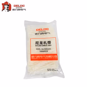 德力西电气 CDS扎带 3X100 白色 优质型,1000条/包；DHACDS30100WN