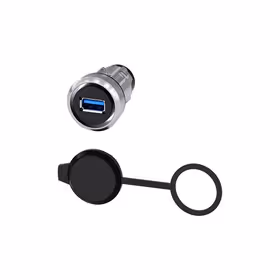 西门子 USB接口,22mm,金属高光,银色；3SU19500GA800AA0