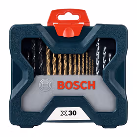博世 30支钻头套装(含镀钛麻花钻)-蓝色版,30支/包；2607017401