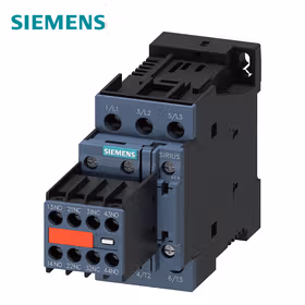 西门子 功率接触器,38A,18.5kW,2NO+2NC,24VDC带插入式二极管组合,3极,尺寸S0,螺栓型端子连接辅助开关不可分；3RT20281FB443MA0