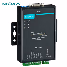 Moxa 隔离型 RS-232与RS-422/485 双向转换器，2 KV 光电隔离保护，金属外壳；TCC-100I