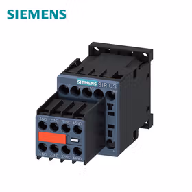 西门子 功率接触器,9A,4kW,2NO+2NC,24VDC,3极,尺寸S00螺栓型端子连接辅助开关不可分；3RT20161BB443MA0