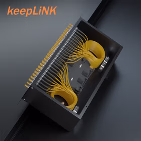 keepLINK KP-ZDH-ST48K 单模光纤终端盒48口满配 ST接口尾纤光缆熔接盒