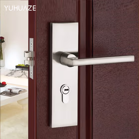 雨花泽 简约品质单舌门锁房门配锁芯锁体防盗锁具实木门把手通用款