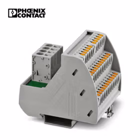 菲尼克斯 VARIOFACE模块,带有2条均压等电位汇流条,可安装在NS35导轨上,模块宽度:67.3mm；VIP-3/PT/PDM-2/32