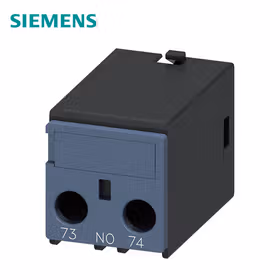 西门子 辅助开关正面,1NO电流路径1NO从下方连接用于3RH2和3RT2螺栓型端子连接73/74；3RH29111BA10