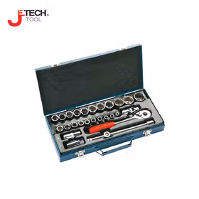 捷科(jetech) 27件12.5mm(1/2")公制六角套筒组件；SK1/2-27S