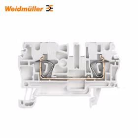 魏德米勒 直通型接线端子,弹片联接,2.5mm,800V,24A,白色；ZDU 2.5 WS