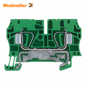魏德米勒 接地型接线端子,弹片联接,4mm,480A(4mm),绿/黄；ZPE 4