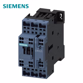 西门子 功率接触器,25A,11kW,1NO+1NC,DC220V,3极,尺寸S0笼卡式连接；3RT20262BM40