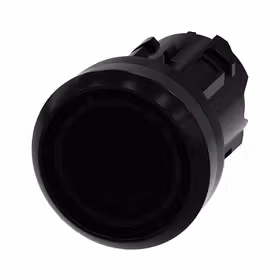 西门子 按钮,带发光按键结构用于更换按钮,22mm,圆形,塑料,黑色,按钮,平,键控式；3SU10010AB100AA0