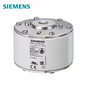西门子 SITOR熔断片,含两侧内螺纹,NH3,输入：710A,aR,UnAC：1000V,Un直流：440V,前端标示警报器；3NC33376U