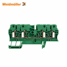 魏德米勒 直通型接线端子,弹片联接,2.5mm,800V,24A,绿色；ZDU 2.5/4AN GN