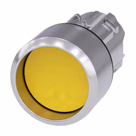 西门子 按钮,22mm,金属,高光,黄色,正面固定环,高,键控式；3SU10500CB300AA0