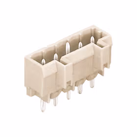 万可(WAGO) 针型插座,直型焊针1x1mm,不带突出的接地插针；721-136/001-000