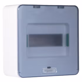 施耐德电气 明装透明门单排8位模数配电箱；TLM08T