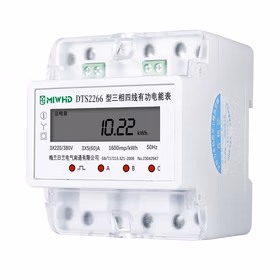 MIWHD三相四线导轨电表 工厂物业电能表4P DTS2266 380V 30(100)A