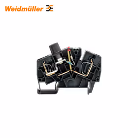 魏德米勒 Z系列,熔断器型接线端子,额定横截面:6mm,弹片联接,黑色；ZSI 6-2 2X2.5/G20/LD4