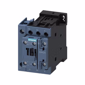西门子 功率接触器,25A,11kW, 2NO+2NC DC220V,50Hz4极,尺寸S0螺栓型端子连接1NO+1NC,集成；3RT25261BM40