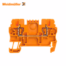 魏德米勒 直通型接线端子,弹片联接,1.5mm,500V,17.5A,橙色；ZDU 1.5 OR