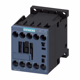 西门子 功率接触器,9A,4kW, 2NO+2NC 125VDC4极,尺寸S00螺栓型端子连接；3RT25161BG40