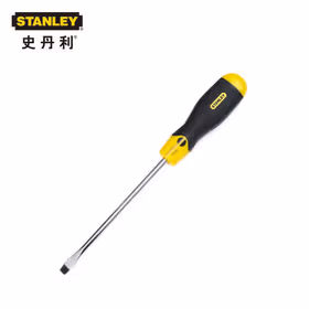 史丹利 铬钒钢胶柄一字形螺丝批5&times;150mm；STHT65188-8