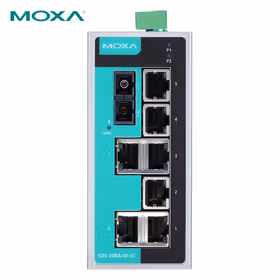 Moxa 8口非网管百兆工业以太网交换机含一个多模光口；EDS-208A-M-SC