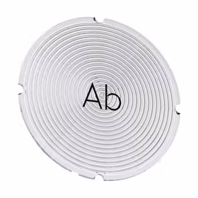 西门子 铭板适用于发光按钮,圆形,乳白色,带黑色文字,带标记：向下；3SU19000AB710AE0