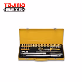 田岛 24件12.5mm(1/2")公制铁盒十二角套筒组件；TS-24