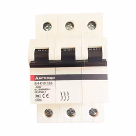 三菱电机 微型断路器 20A 3P C 10kA；BH-D10 3P 20A TYPE C N (CH)