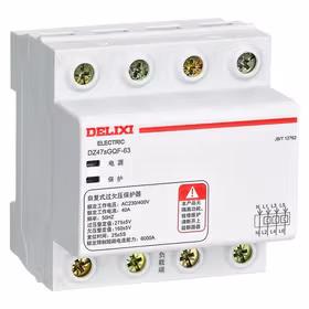 德力西电气 自复式过欠压保护器；DZ47SGQF663