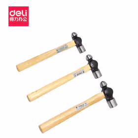 得力 木柄圆头锤   1.5lb；DL5168