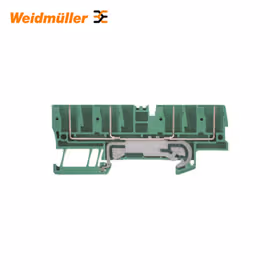 魏德米勒 Z系列,接地型接线端子,额定横截面:2.5mm,弹片联接,绿/黄；ZTPE 2.5/4AN/4