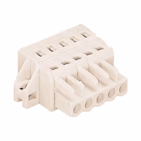 万可(WAGO) 孔型连接器,带有推压键和固定耳；721-105/031-000