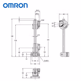 欧姆龙 光电传感器附件,安装支架；E39-L93FV