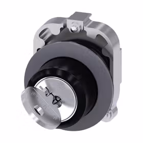 西门子 RONIS钥匙开关,30mm,金属,亚光,锁闭编号SB30,附带2把钥匙,2个开关位置,键控式,拔出钥匙O；3SU10604LC010AA0