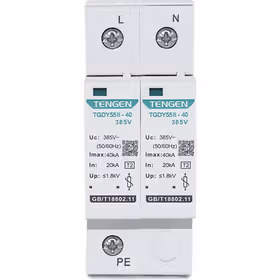 天正 电涌保护器；TGDY55II-20 385V 2P(祥云3.0)