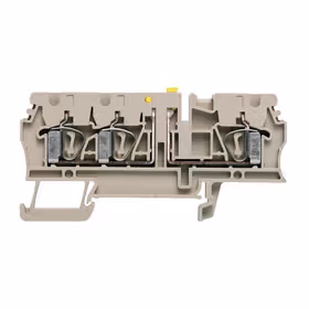 魏德米勒 电流测试端子,弹片联接,2.5mm,500V,20A,可翻转,深褐；ZTR 2.5/3AN