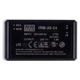 明纬 30W胶囊型单组输出电源,144台/箱；IRM-30-24