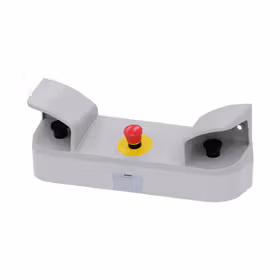 西门子 双手操作面板,外壳材料塑料,3个指令点塑料,8个附加预设开孔用于22mm指令设备2蘑菇头推拉开关黑色40MM,2x1NO+1NC,1个急停开关,红色,40mm,2NC,螺栓型端子连接；3SU18033NB001AE1