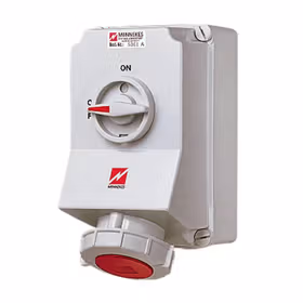 曼奈柯斯(MENNEKES) 工业插座,DUO,63A5P,6H400V,IP67；5113A